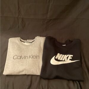 Bundle Calvin Klein and Nike Men’s Crewneck Sweaters